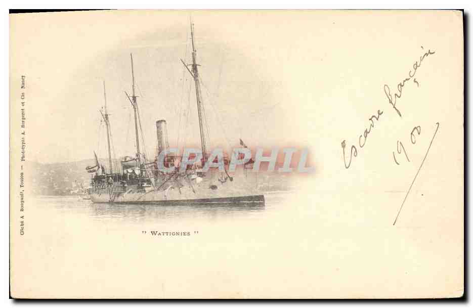 Escarre français — 'Wattionies' — Châté A. Bourgault, Phototypie A. Bourgault & Cie, Nancy