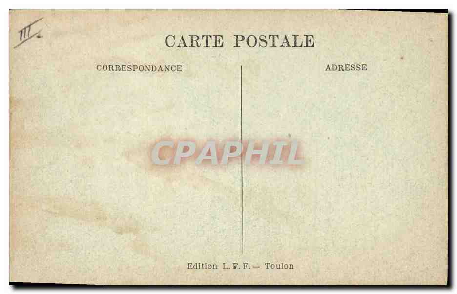 Bateau de guerre français — WALDECK-ROUSSEAU — Édition L.F.F. Toulon — Achterkant