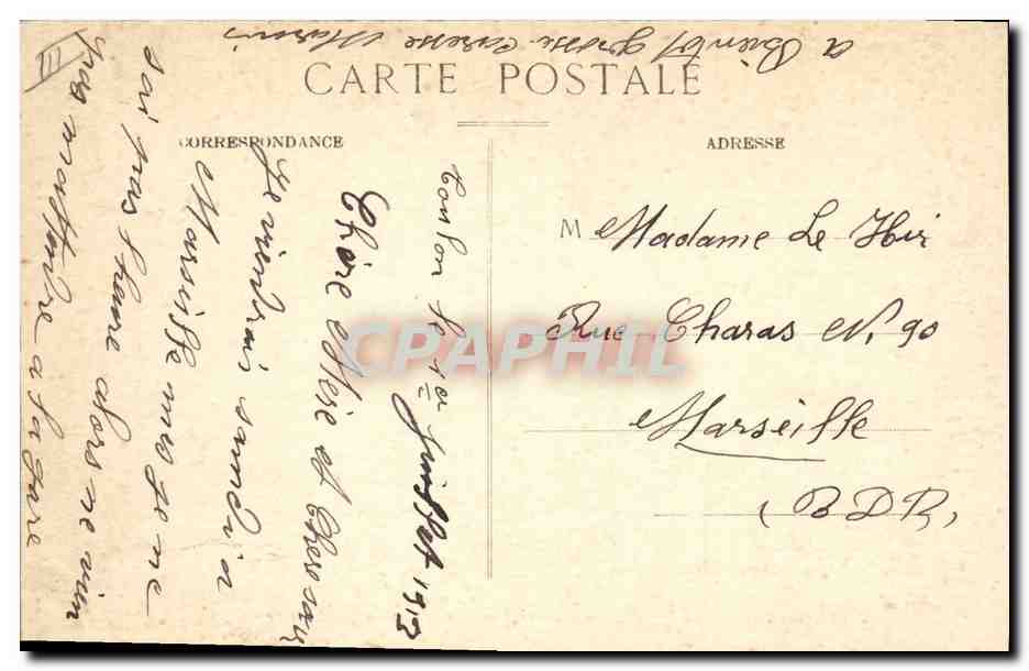 CPA Bateau de Guerre Waldeck Rousseau Croiseur de 1er rang  — Verso