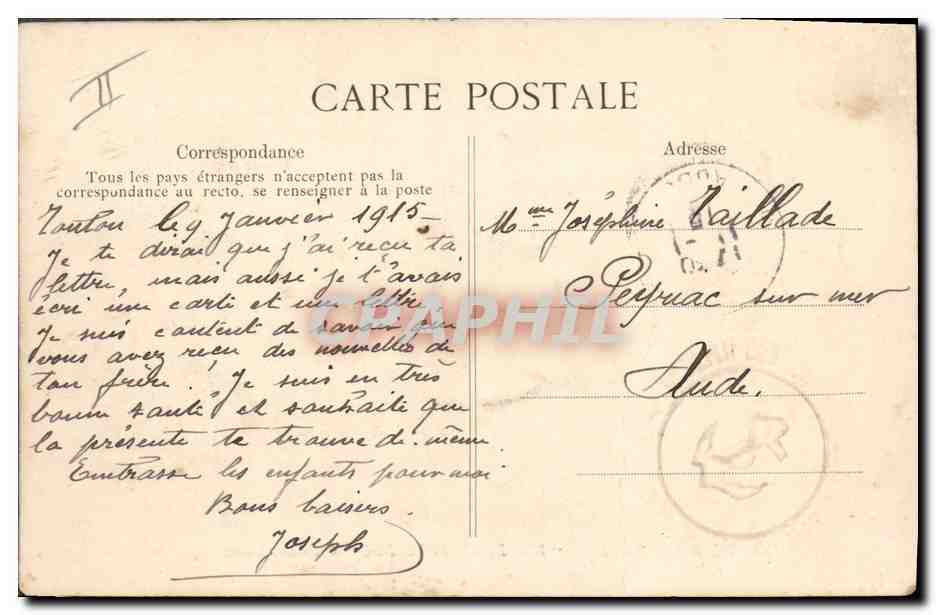 CPA Bateau de Guerre Waldeck Rousseau Croiseur Cuirasse  — Verso