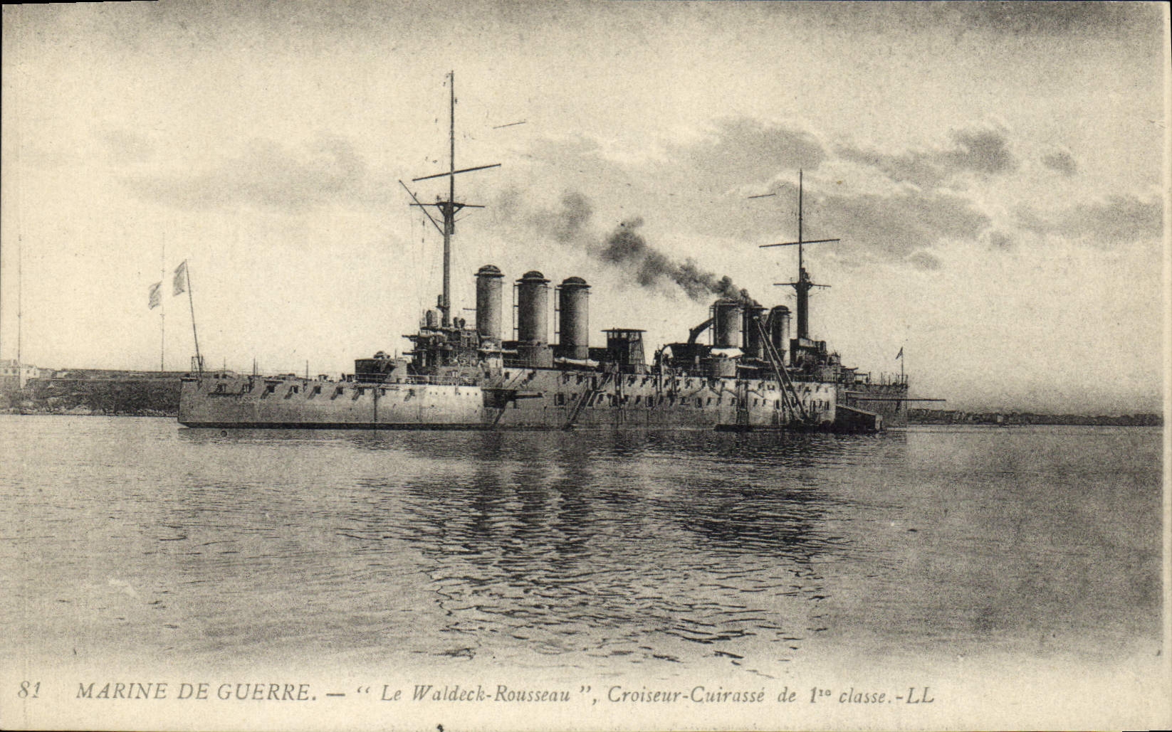 Le Waldeck-Rousseau — Croiseur-Cuirassé de 1ère classe — Marine de Guerre