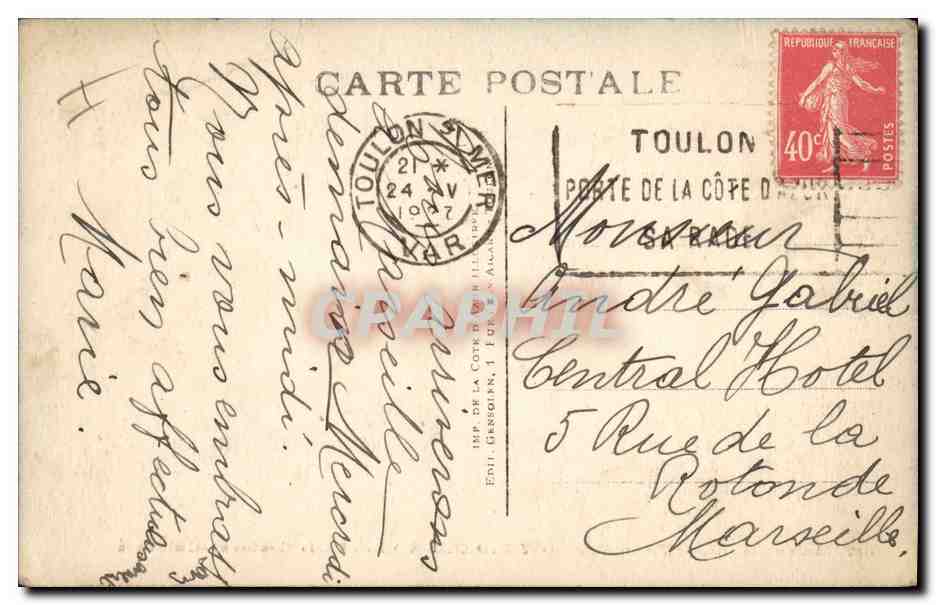 Waldeck-Rousseau — Croiseur-Cuirassé — Marine Militaire Française — Éditeur Gensouin, n°507 — Verso
