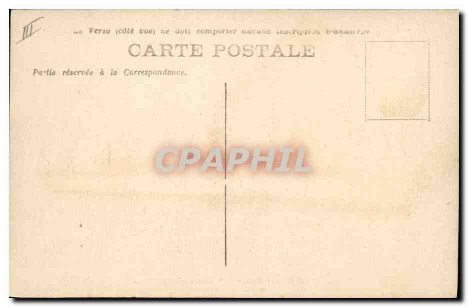 CPA Bateau de Guerre Yser Aviso  — Verso