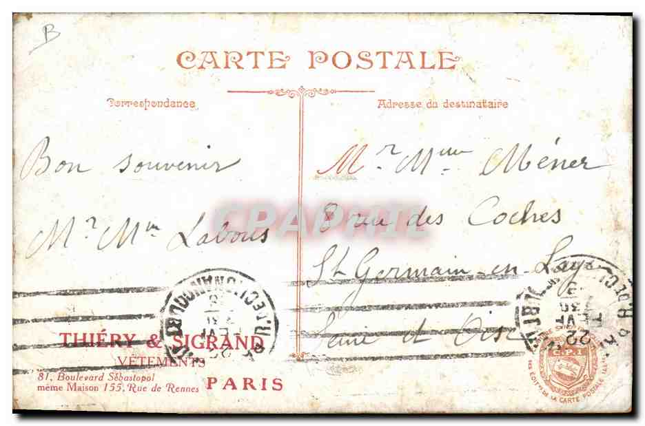 CPA Militaria LVC L'exode Voiture a chiens Chien — Rückseite