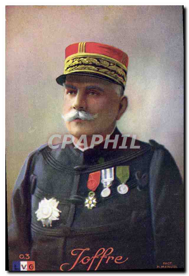 CPA Militaria LVC Joffre Medailles