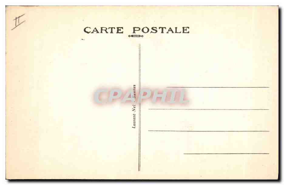 CPA Folklore Environs de Vannes Fiances Bretons — Verso