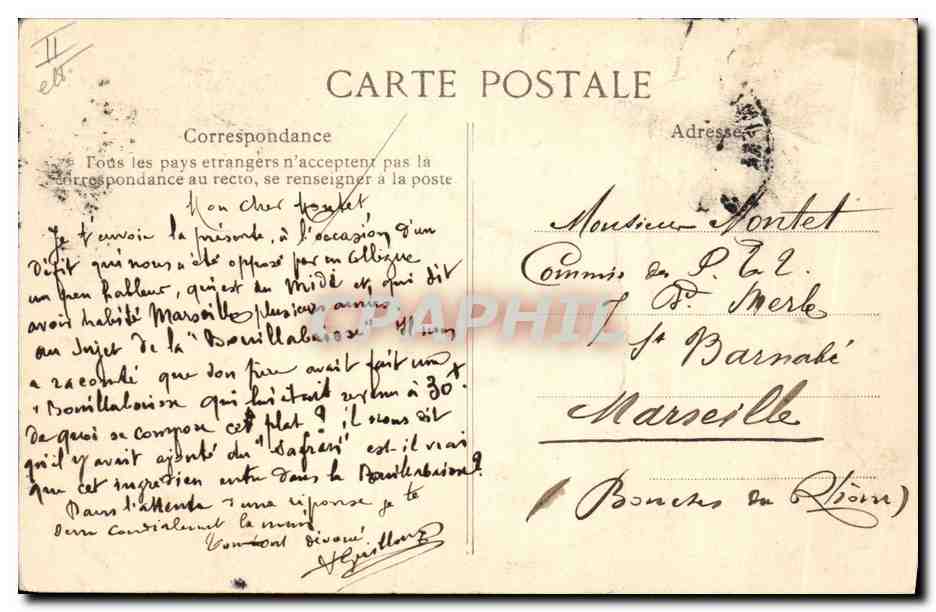 CPA Folklore Beaute d'Auray — Rückseite