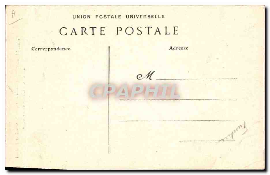 CPA Folklore Fileuse de Rosporden Cofife de travail et de deuil  — Verso