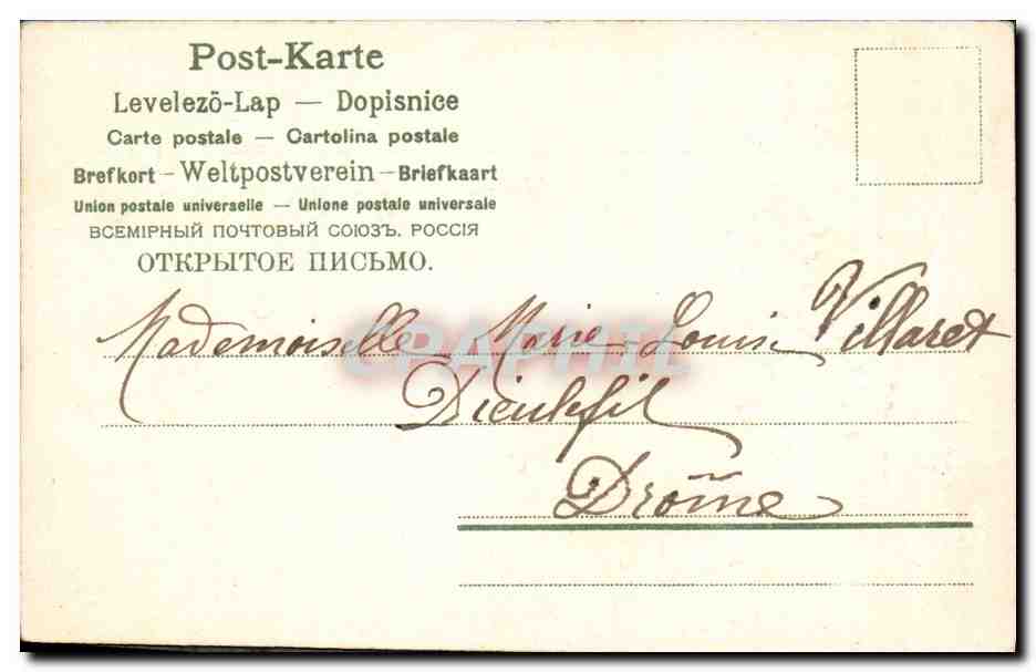 CPA Fantaisie Fleurs  — Rückseite