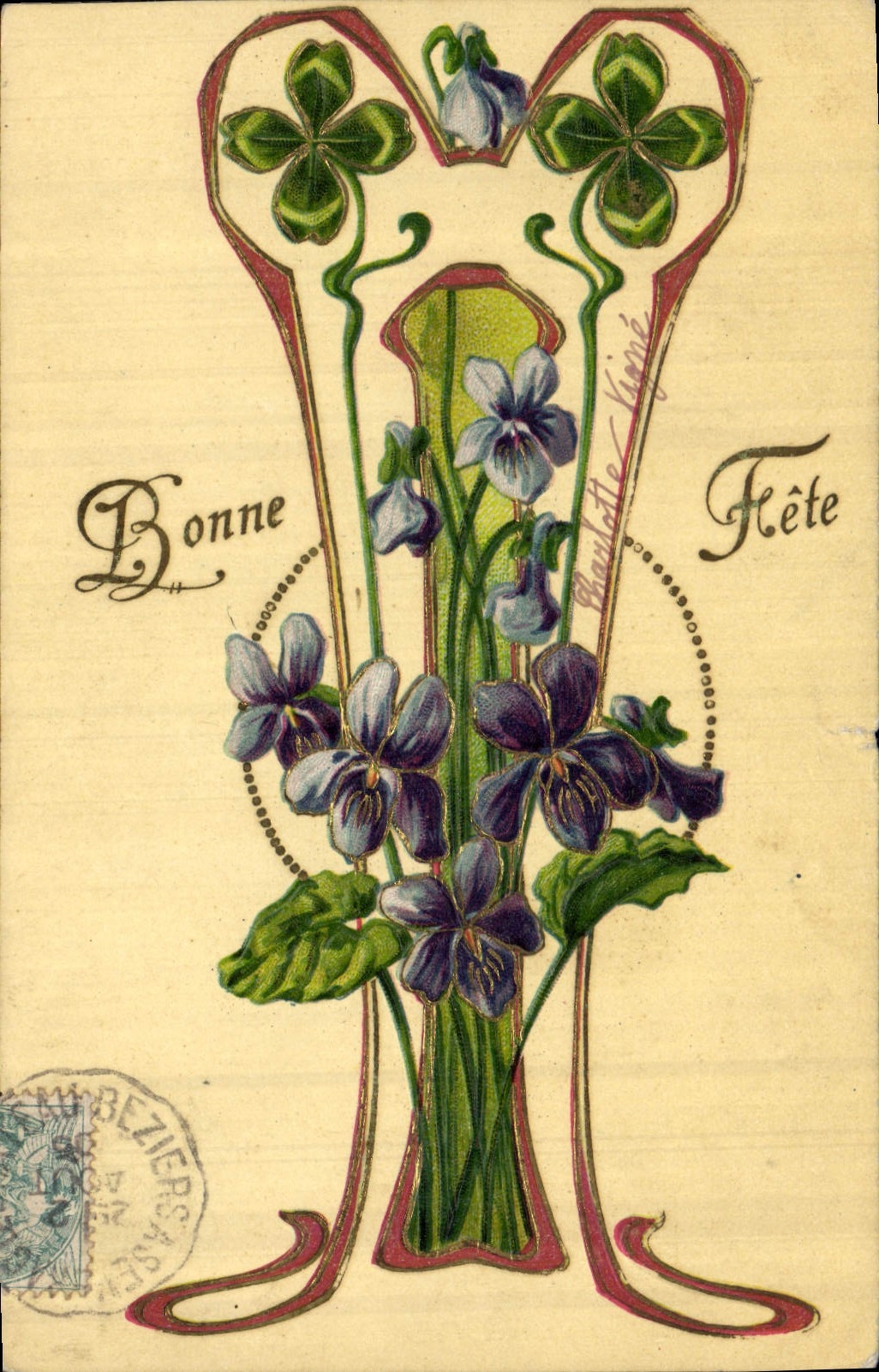 CPA Fantaisie Fleurs 