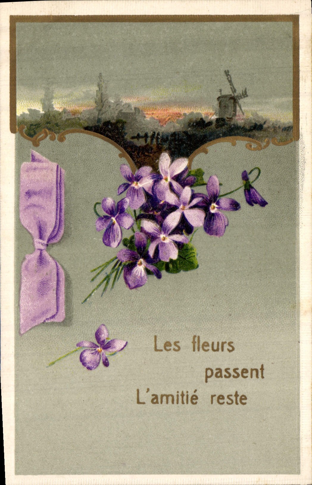 CPA Fantaisie Fleurs 