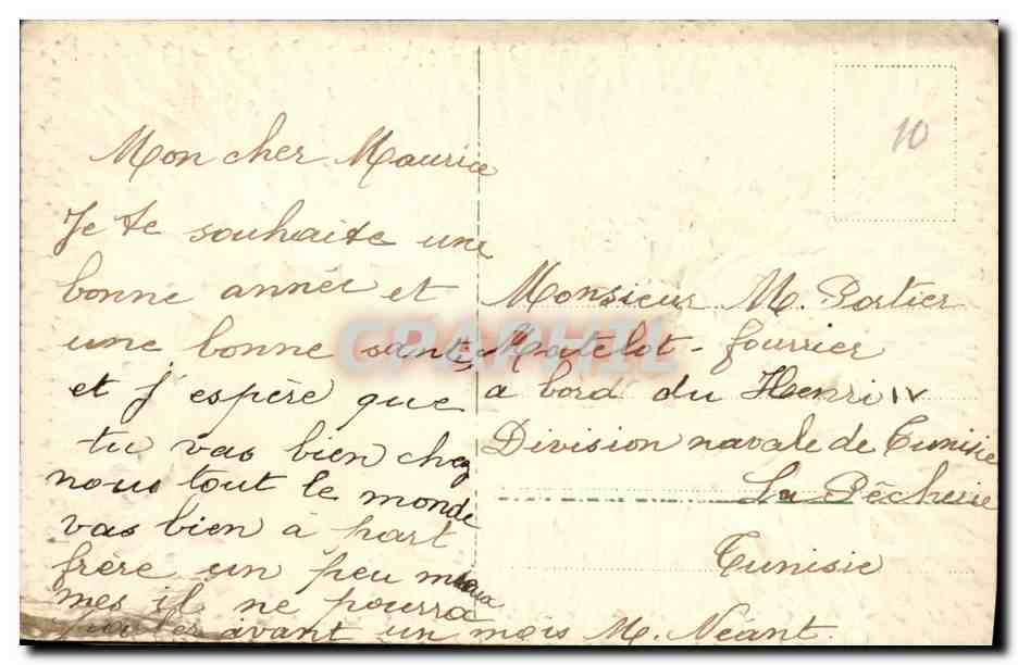 CPA Fantaisie Fleurs  — Rückseite