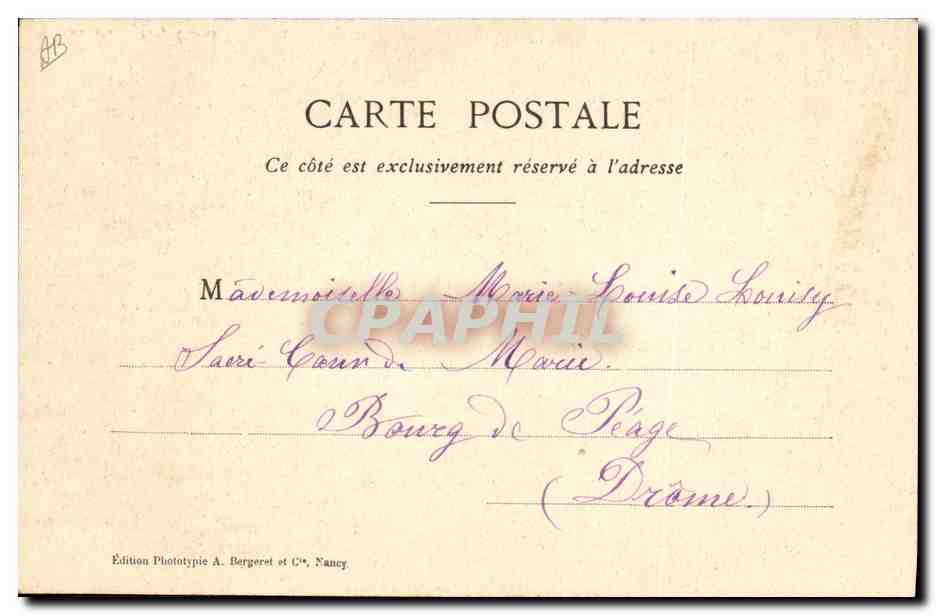 CPA Folklore Dentelle Dentelliere Chantilly — Verso