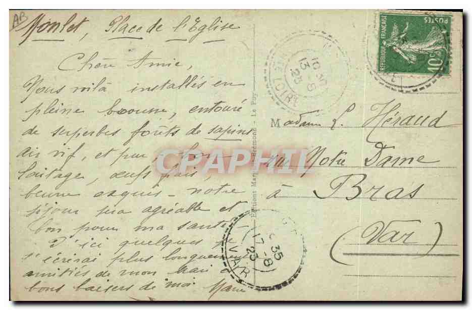CPA Folklore Dentelle Dentelliere au petit chapeau — Verso