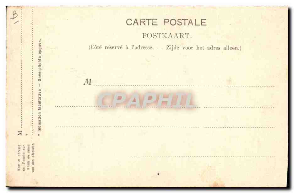 CPA Folklore Dentelle Dentelliere flamande — Verso