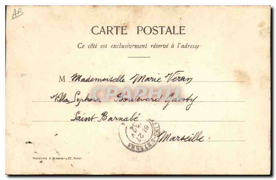 CPA Folklore Dentelle Dentelliere Point de Venise  — Verso