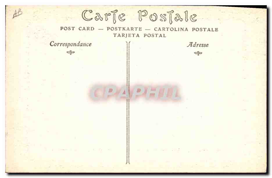 CPA Folklore Dentelle Dentelliere Point d'Alencon Ecole dentelliere d'Argentan Normandie — Verso
