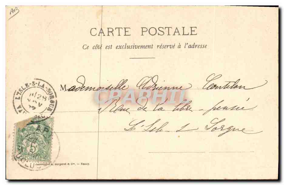 CPA Folklore Dentelle Dentelliere Le Puy — Verso