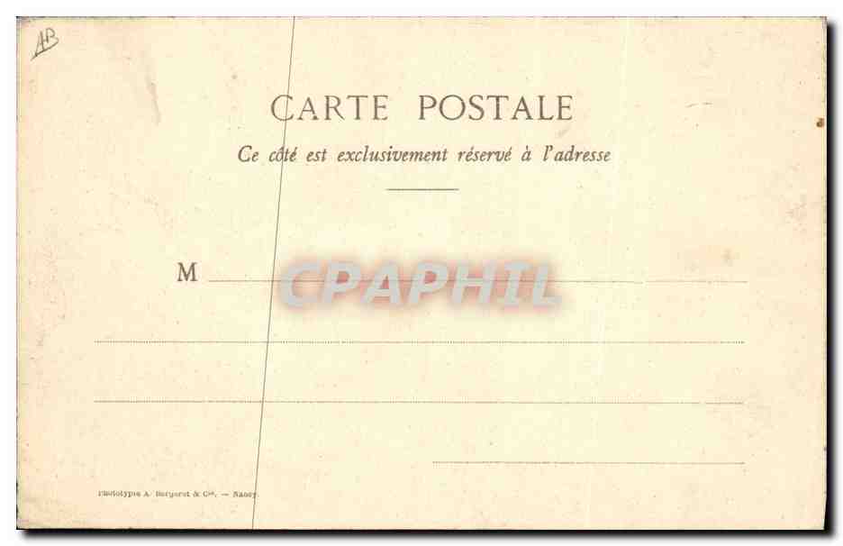 CPA Folklore Dentelle Dentelliere Point d'Angleterre — Verso