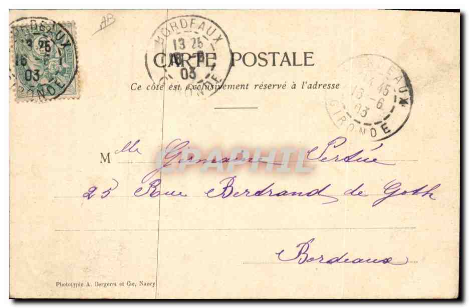 CPA Folklore Dentelle Dentelliere Point d'Alencon — Verso
