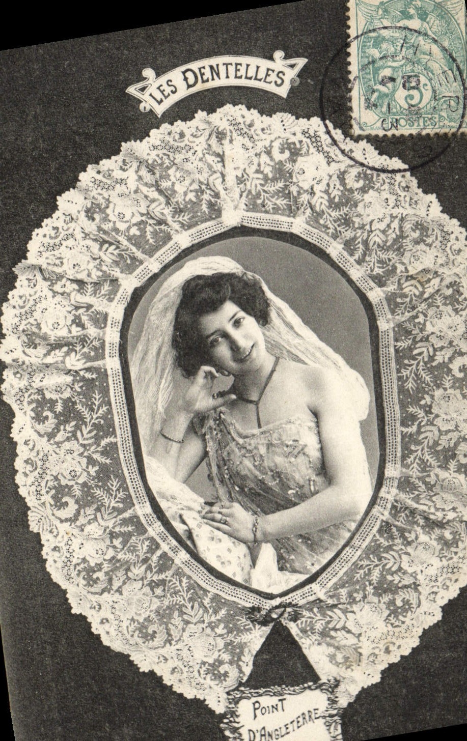 CPA Folklore Dentelle Dentelliere Point d'Angleterre