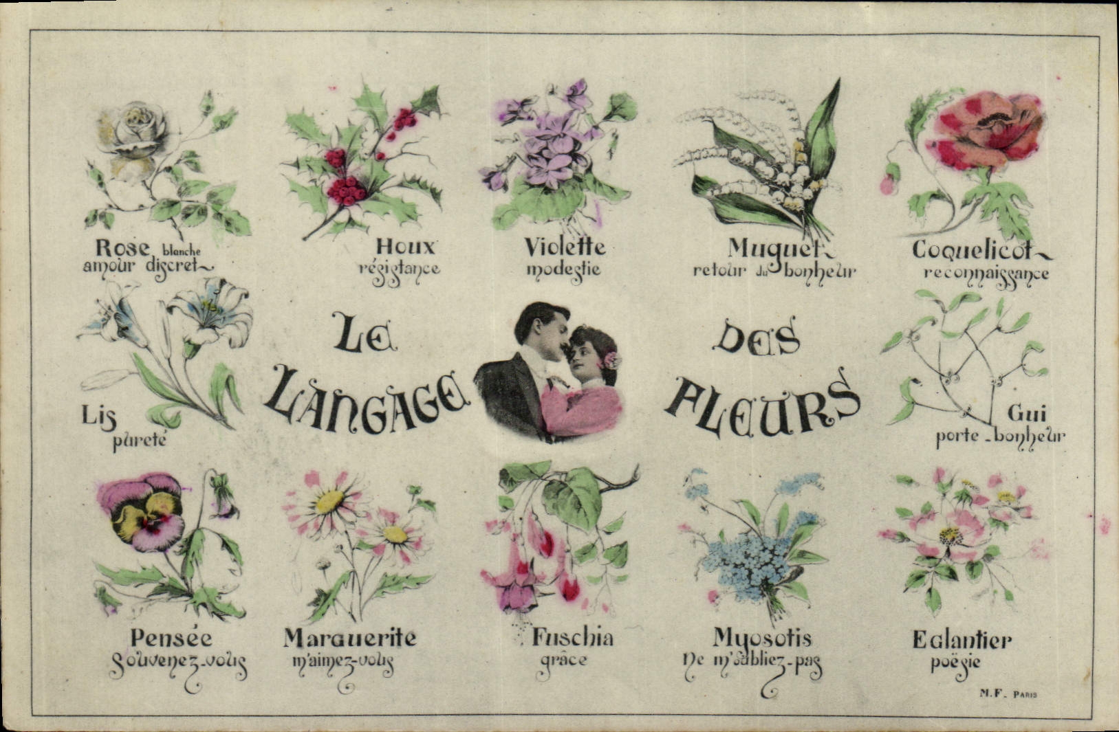 Le Langage des Fleurs — M.F. Paris