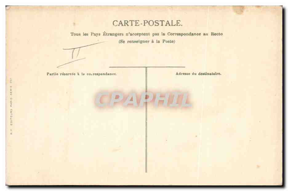 CPA Fantaisie Le langage des fleurs — Verso