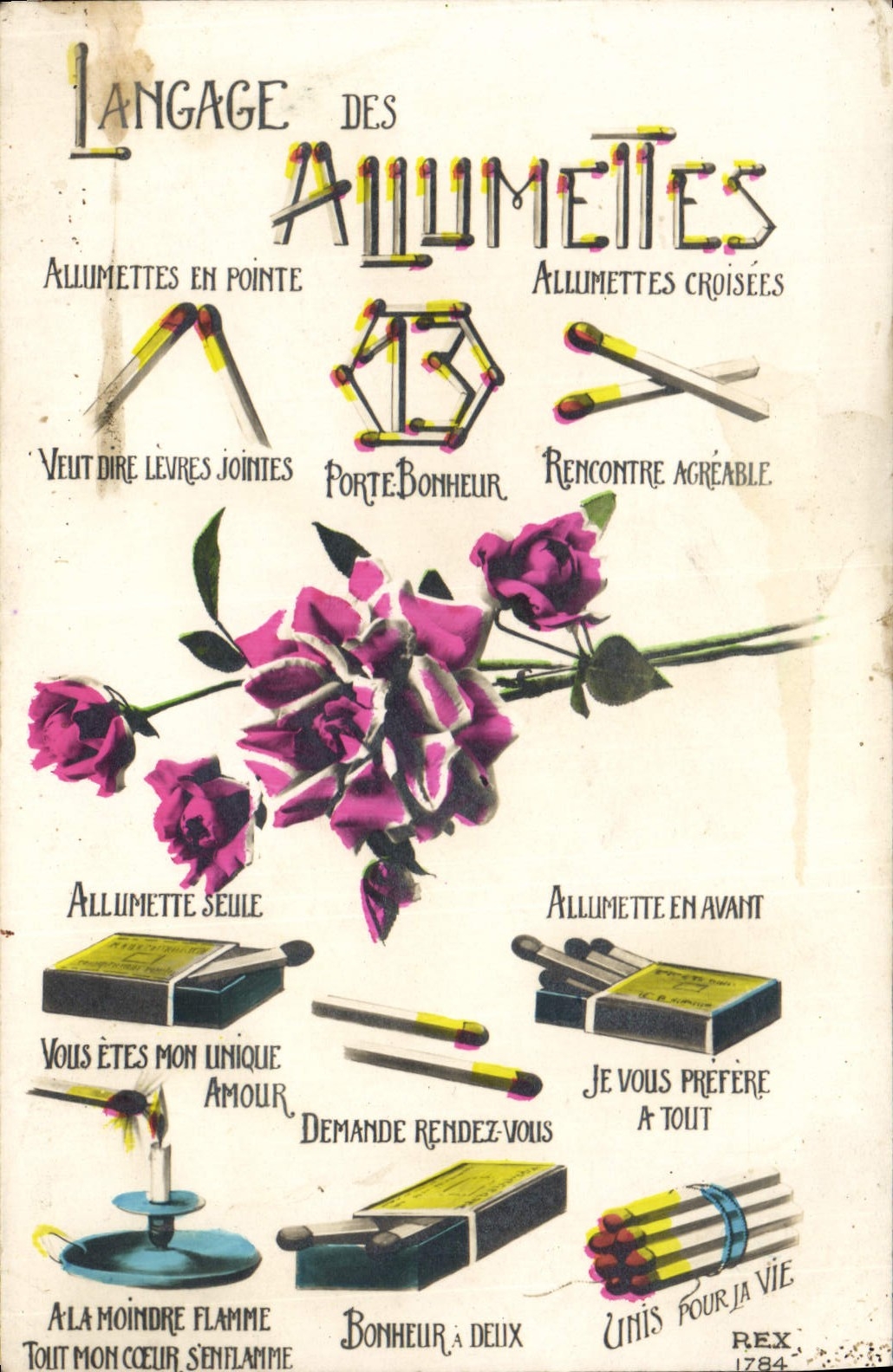 Langage des allumettes — REX 1784