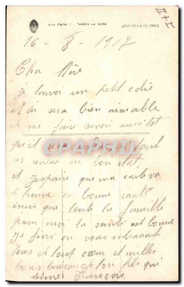 CPA Fantaisie Le langage de la marguerite Militaria Soldat  — Verso