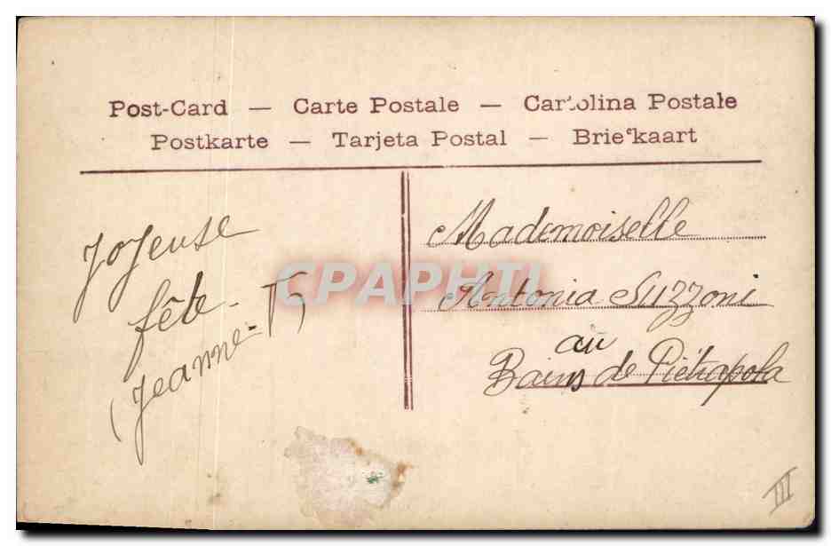 CPA Fantaisie Le langage de la marguerite  — Verso
