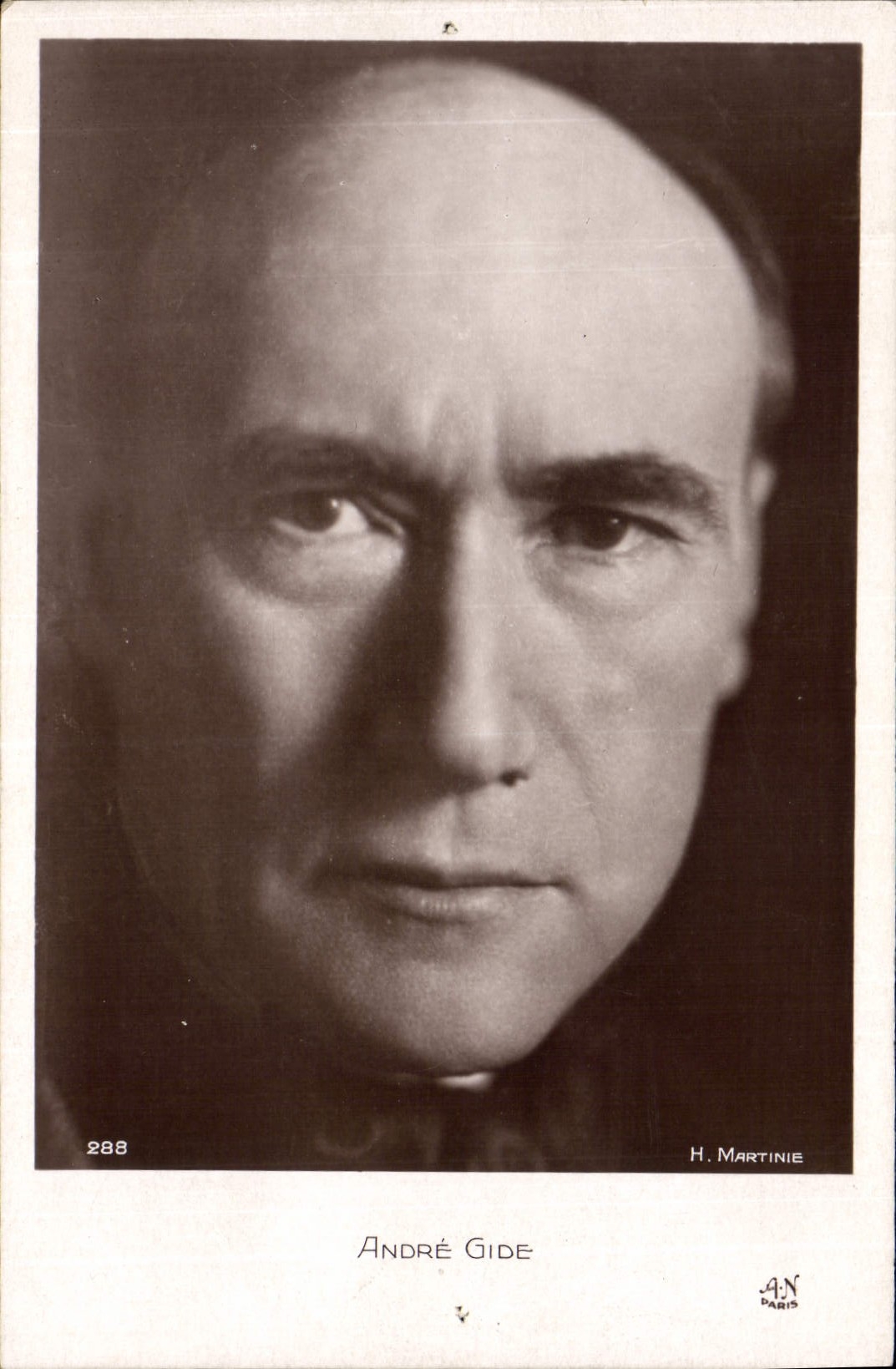 André Gide — portrait — H. Martinie, n°288