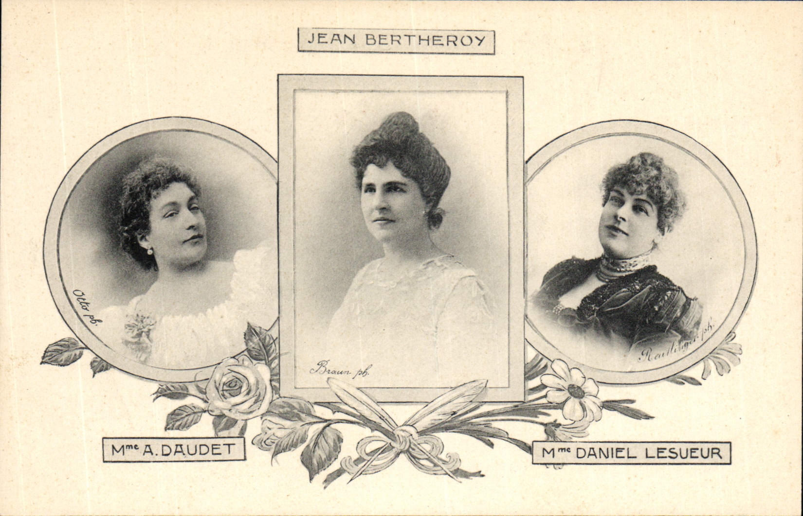 Trois femmes — portraits — Jean Bertheroy, photographe