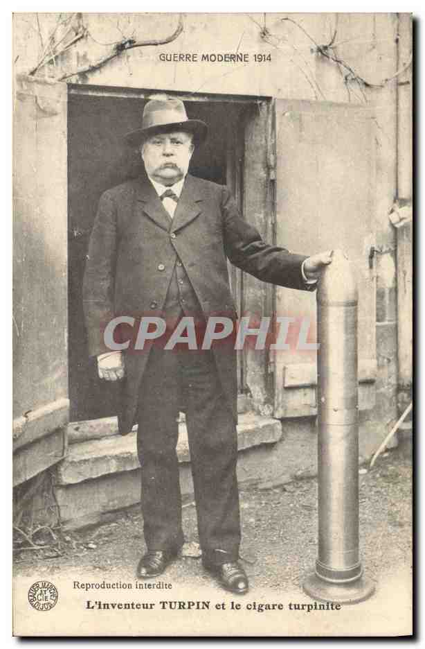 L'inventeur TURPIN et le cigare turpinite — Guerre Moderne 1914 — Éditeur : Turpin