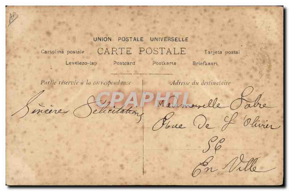 CPA Polaire  — Verso