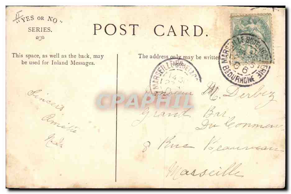 CPA Mme Esme Beringer  — Verso