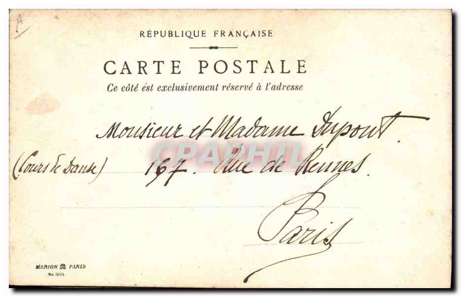 Homme en costume militaire — Alep, 2 janvier 1905 — Marion, Paris, n° 2015 — Achterkant