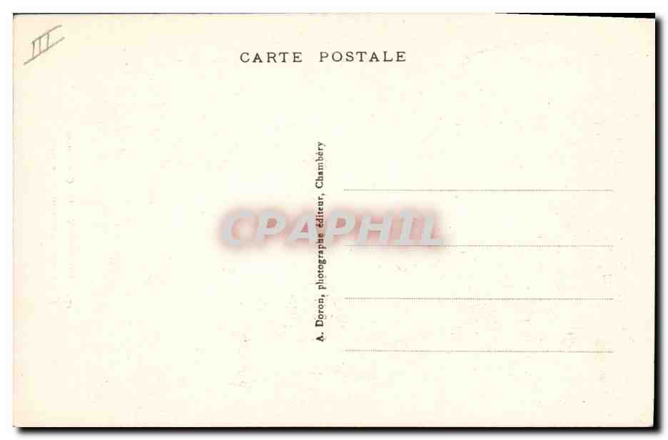 CPA JJ Rousseau Chambery Les Charmettes  — Verso