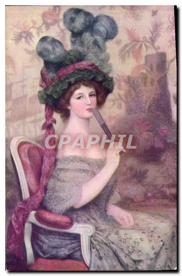 Die Frau mit dem Fâcher — Musée du Luxembourg — Abel Faivre, Pinxit