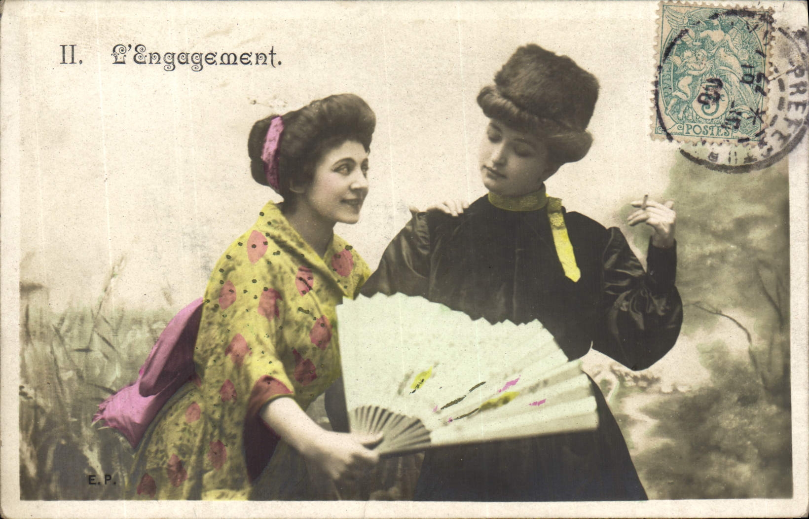 Deux femmes — scène d'engagement — E.P. (éditeur) n° II