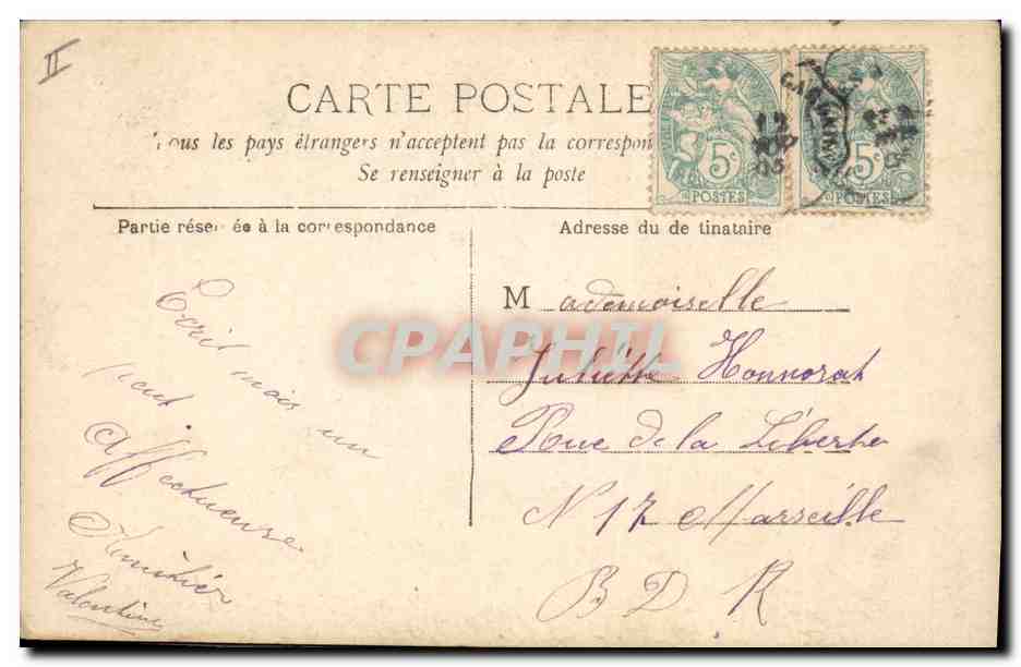 Jeune femme avec éventail — Série 941 — Reuillinger Paris — Verso