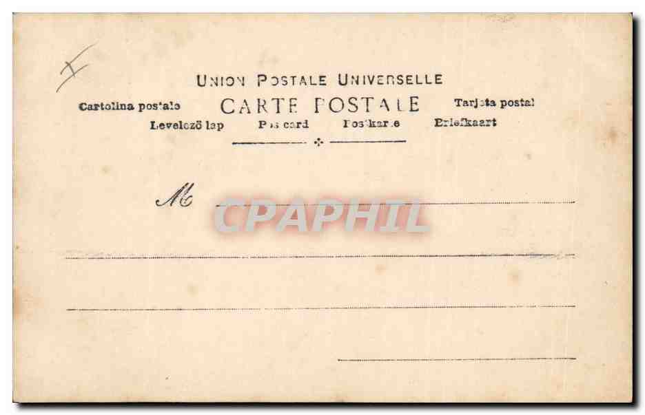 L'aveu — scène de rendez-vous — éditeur A. (signature en bas à droite) — Rückseite