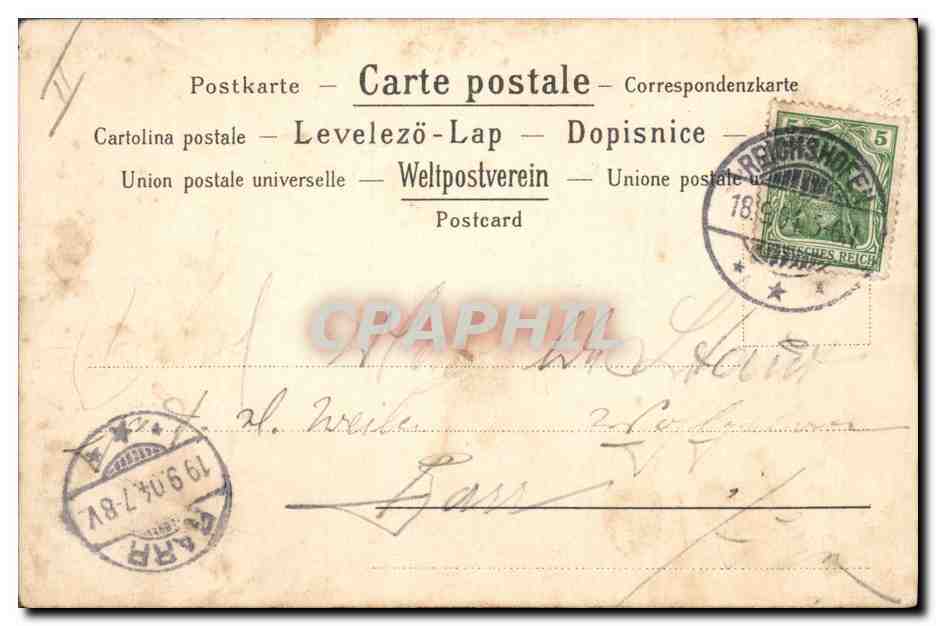 CPA Fantaisie Enfants Eventail  — Rückseite