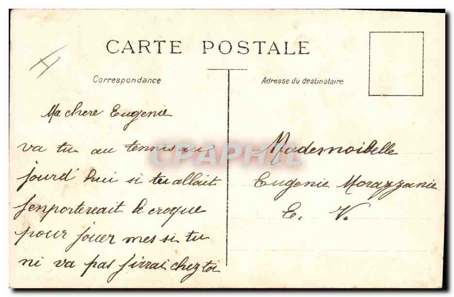 CPA Fantaisie Femme Eventail  — Rückseite