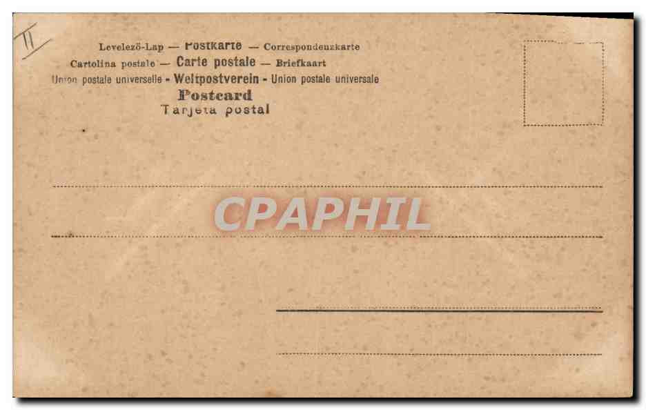 Femme et enfant devant une grande lettre A — éditeur CPAPHIL, n° 195 — Achterkant
