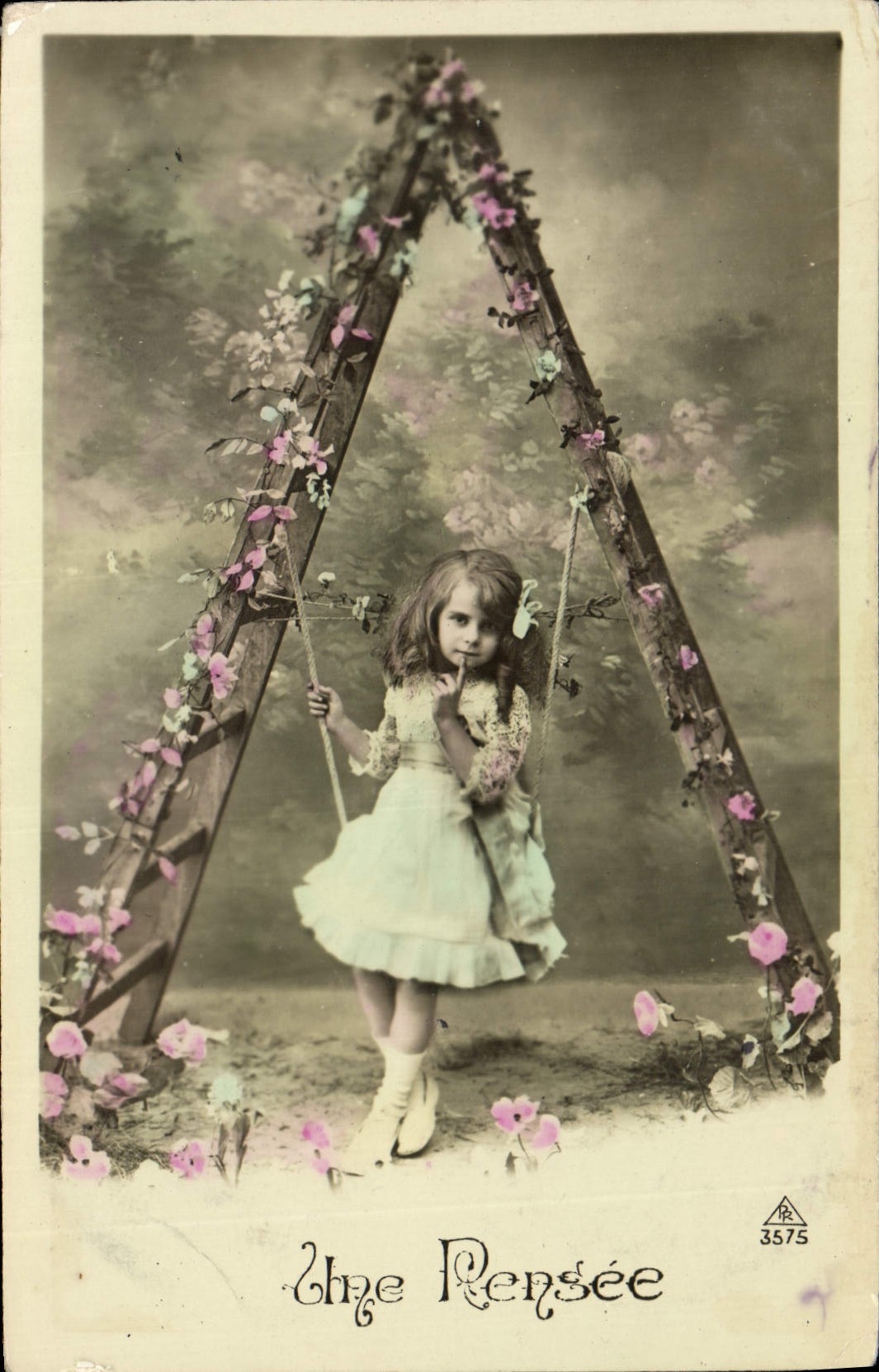 CPA Fantaisie Enfant Lettres Lettre A