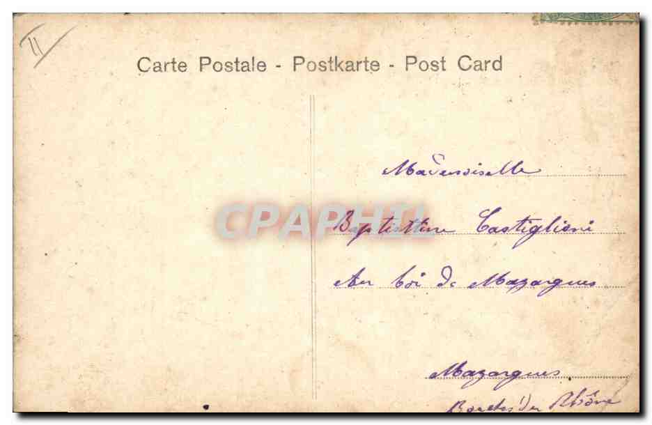 Deux jeunes filles dans une grande lettre B — éditeur Paterocco & Cie, n°2 — Verso