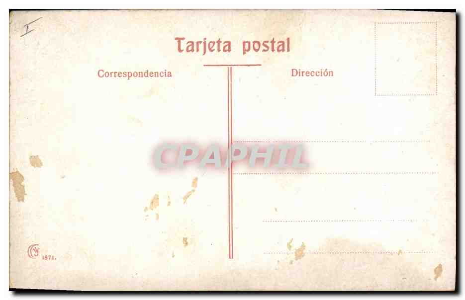CPA Corrida Course de Taureaux Suerte de Vara — Rückseite