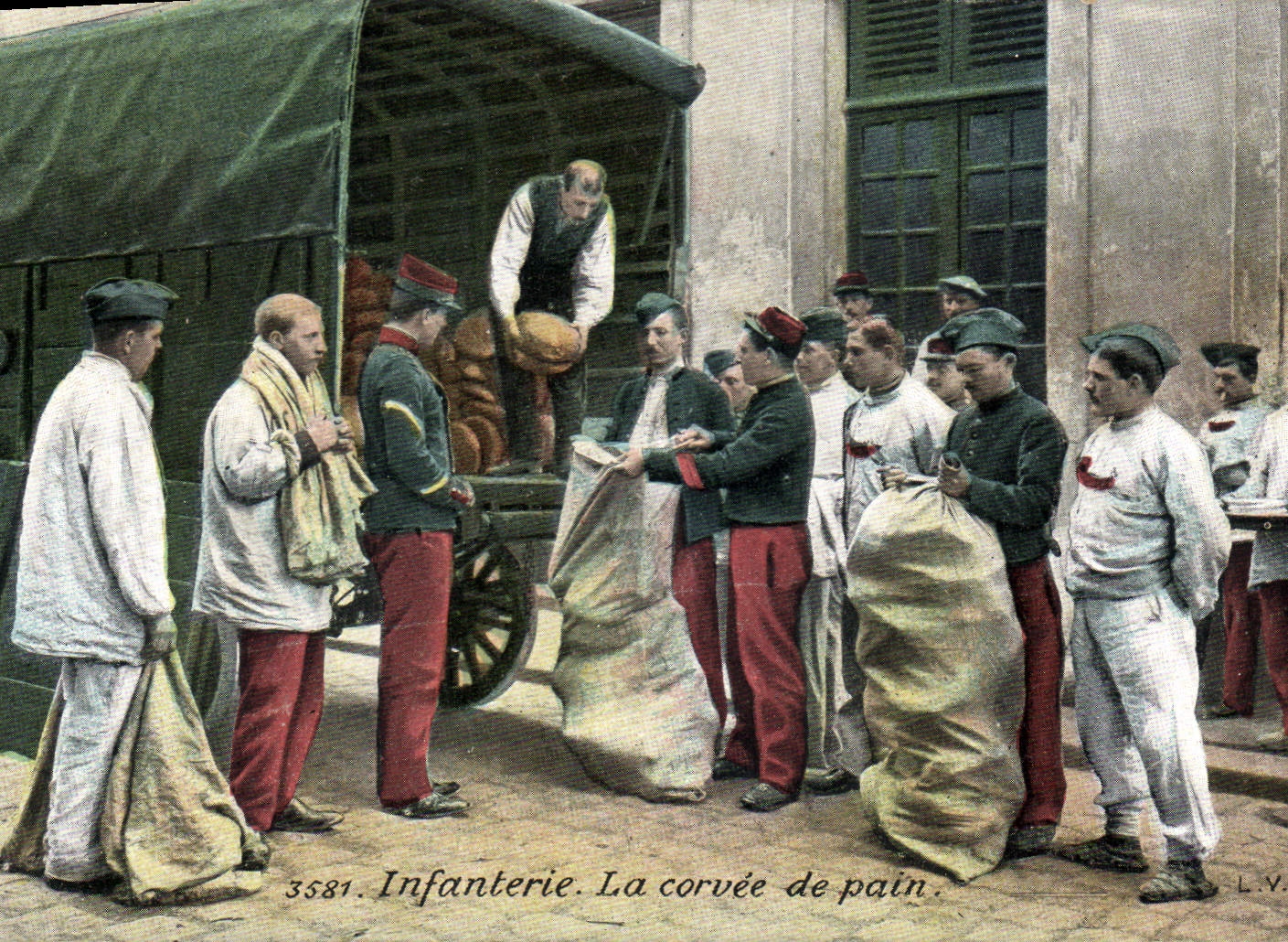Infanterie — La corvée de pain — L.V. n° 3581