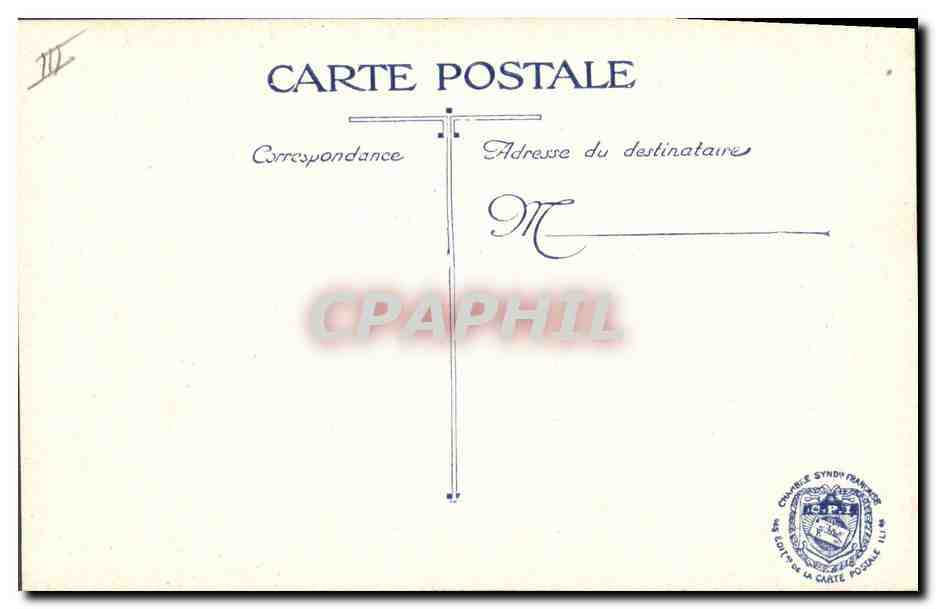 CPA Militaria Castelnau Joffre Pau  — Verso