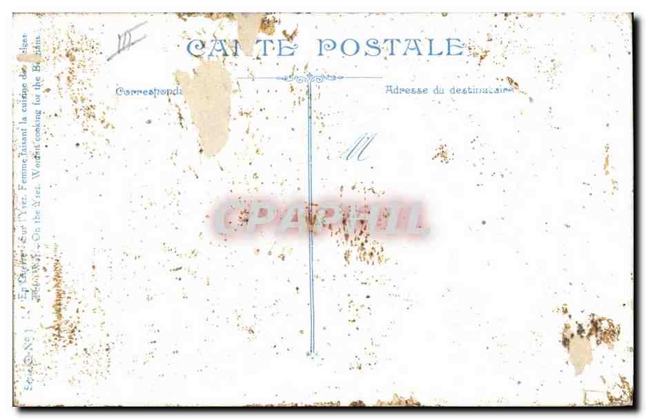 CPA Militaria Sur l'Yser Femme faisant la cuisines aux belges  — Rückseite
